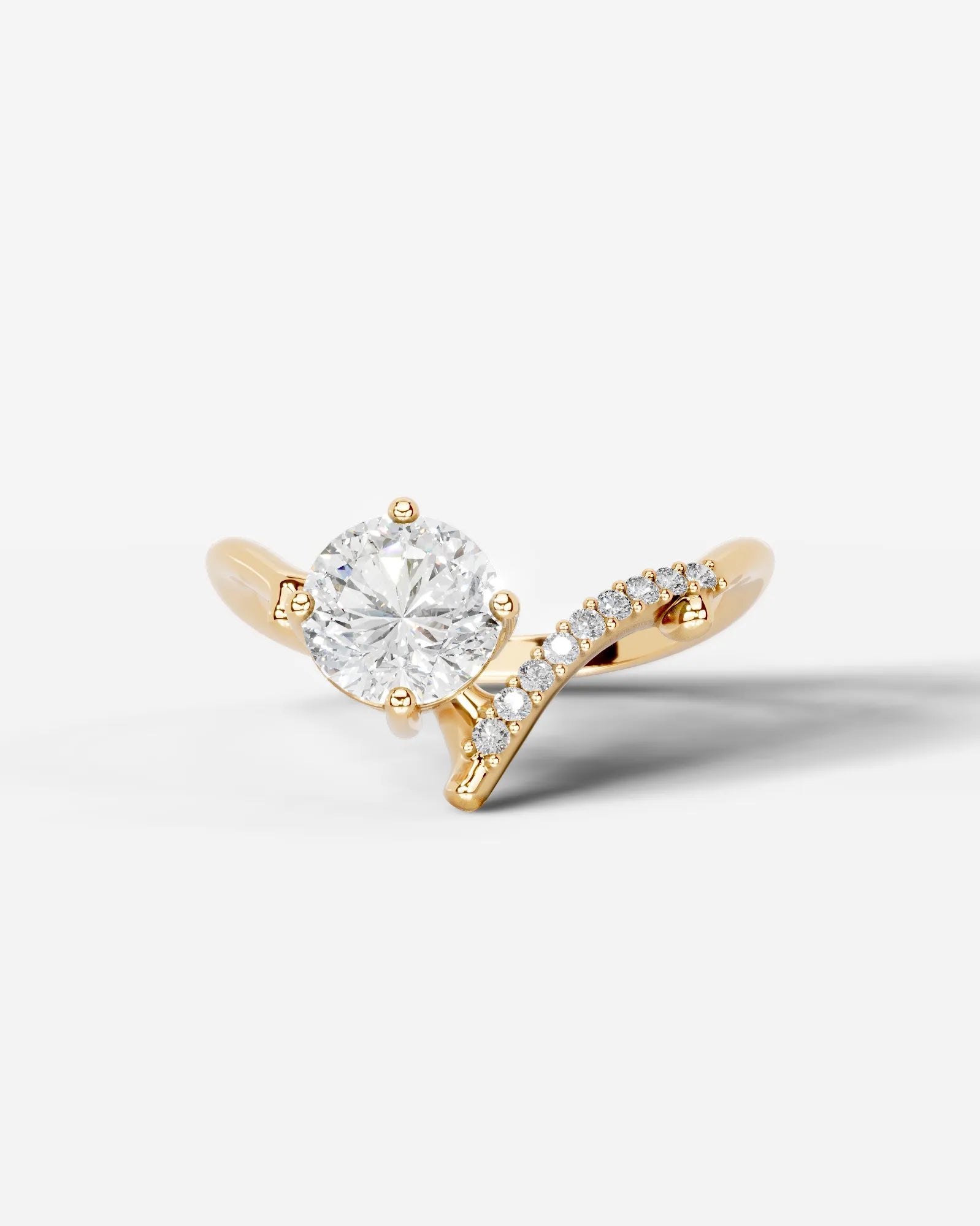Marquise Solitaire With Tulip Prongs Lab Grown Diamond Engagement Ring